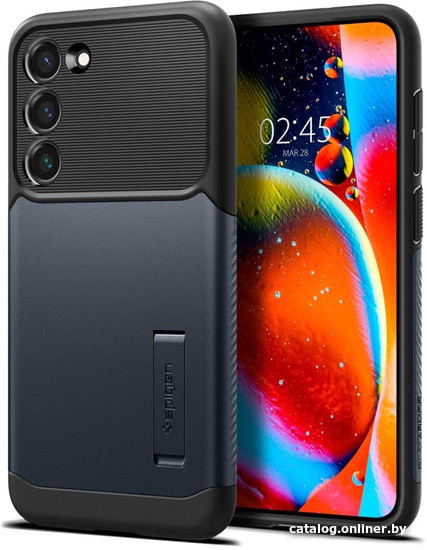 

Чехол для телефона Spigen Slim Armor для Galaxy S23 ACS05734 (синий/серый)