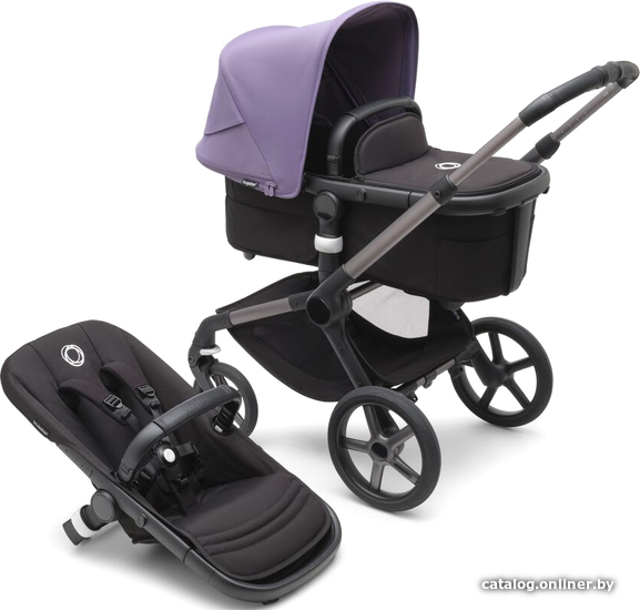 

Универсальная коляска Bugaboo Fox 5 (2 в 1, astro purple/midnight black/graphite)