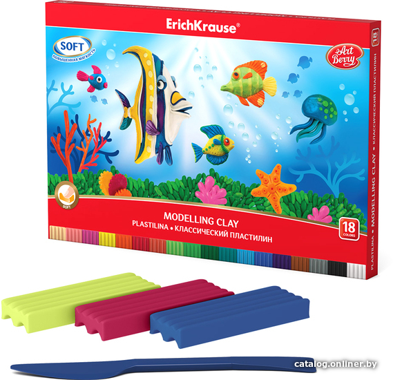 

Пластилин Erich Krause ArtBerry 58533 (18 цветов)