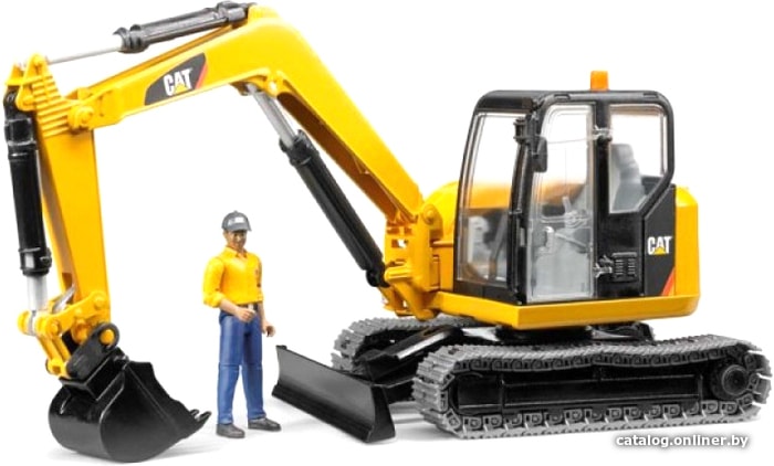 

Экскаватор Bruder Cat Mini Excavator with worker 02466
