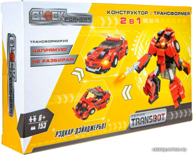 

Конструктор 1toy Blockformers Transbot Т19875 Рэдкар-Дэйнжербот
