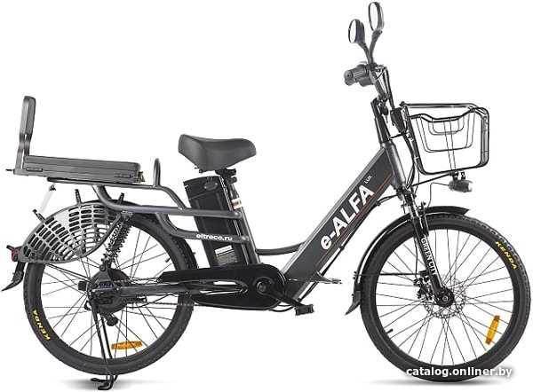 

Электровелосипед Eltreco Green City E-Alfa Lux 2021 (темно-серый)
