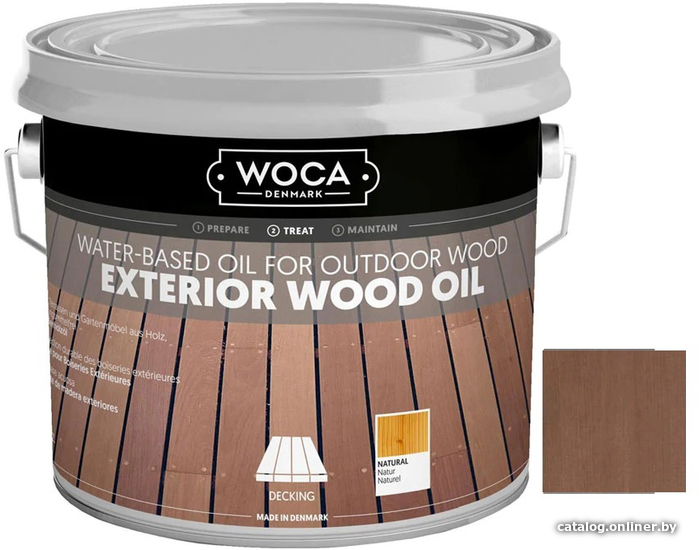 

Масло Woca Exterior Wood Oil 2.5 л (мербау)