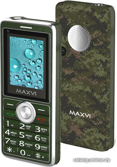 

Кнопочный телефон Maxvi T3 (военный)