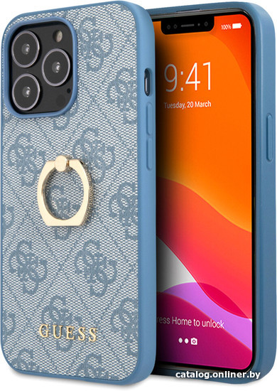 

Чехол для телефона CG Mobile Guess для iPhone 13 Pro Max GUHCP13X4GMRBL