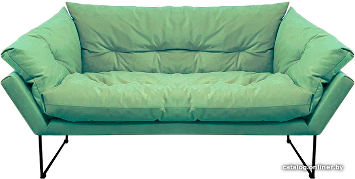 

Диван LoftyHome Анико двухместный (В61 мятный)