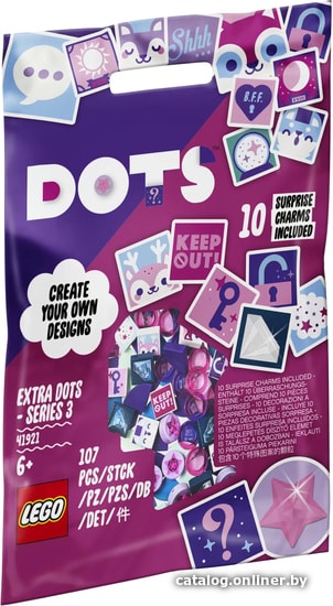 

Конструктор LEGO DOTS 41921 Тайлы DOTS - серия 3