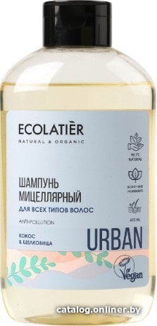 

Ecolatier Мицеллярный шампунь для всех типов волос кокос & шелковица 600мл