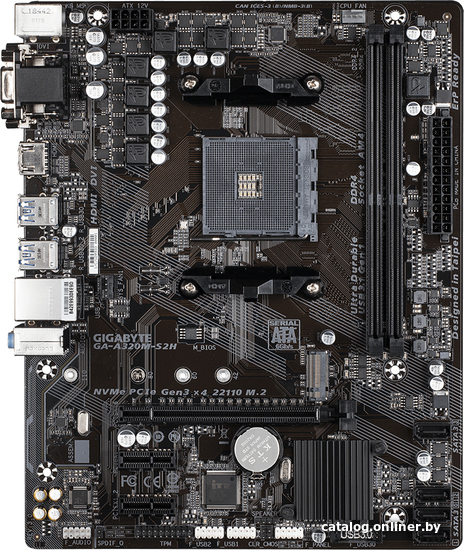 

Материнская плата Gigabyte GA-A320M-S2H (rev. 3.x)