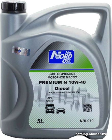 

Моторное масло Nord Oil Premium N dizel 10W-40 SN/CF 5л