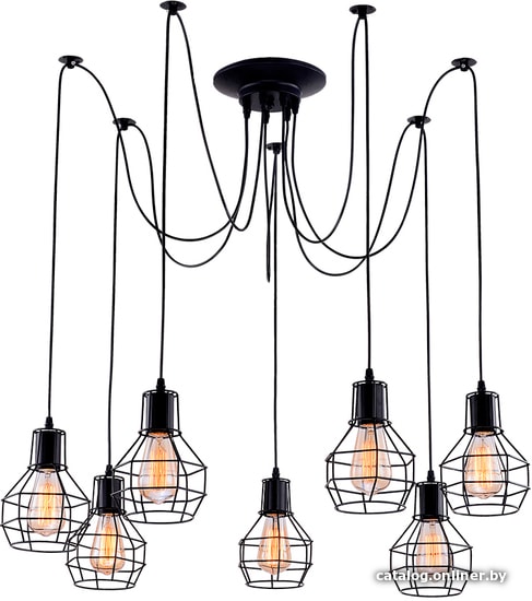 

Подвесная люстра Arte Lamp Spider A1109SP-7BK