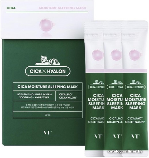 

Vt Cosmetics Набор масок для лица Cica Moisture Sleeping Mask 20 шт