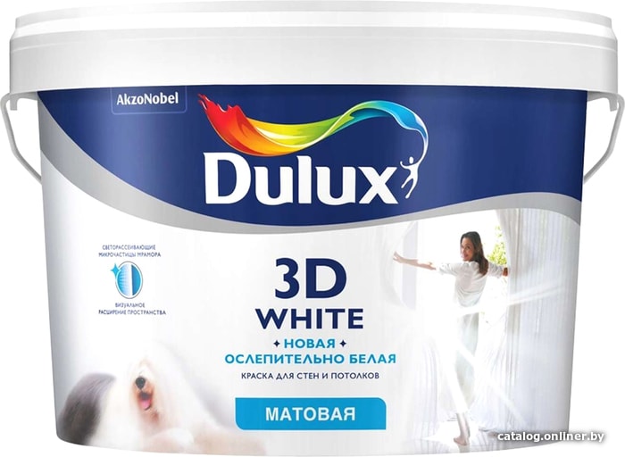 

Краска Dulux 3D White Matt (5 л)