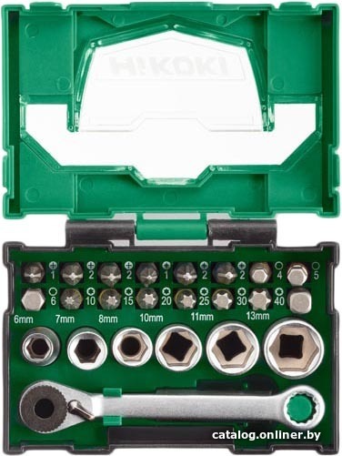 

Набор трещотка с головками и битами Hikoki (Hitachi) 40030020 (24 предмета)
