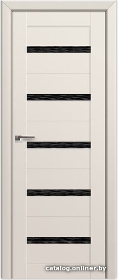 

Межкомнатная дверь ProfilDoors 7U 90x200 (магнолия сатинат/мателюкс дождь черный)