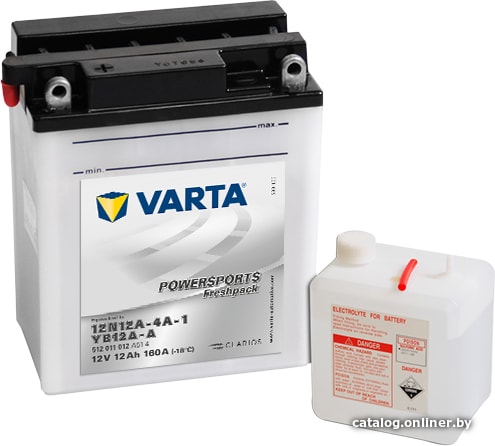 

Мотоциклетный аккумулятор Varta Powersports Freshpack YB12A-A 512 011 012 (12 А·ч)
