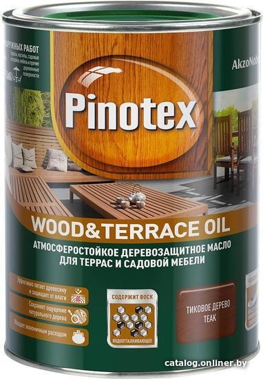 

Масло Pinotex Wood&Terrace Oil CLR 1 л (тик)