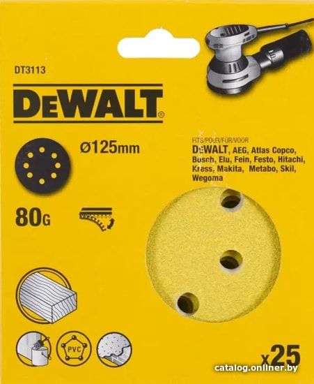

Набор шлифкругов DeWalt DT3113-QZ (25 шт)