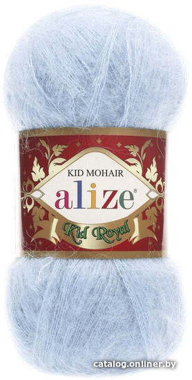 

Пряжа для вязания Alize Kid royal 183 (500 м, светло-голубой)