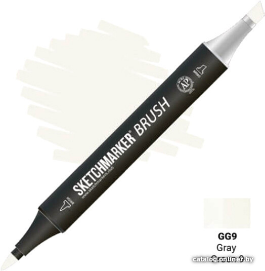 

Маркер художественный Sketchmarker Brush Двусторонний GG9 SMB-GG9 (серый/зеленый 9)