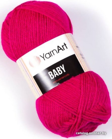 

Пряжа для вязания Yarnart Baby 100% акрил 8041 50 г (150 м, малиновый)