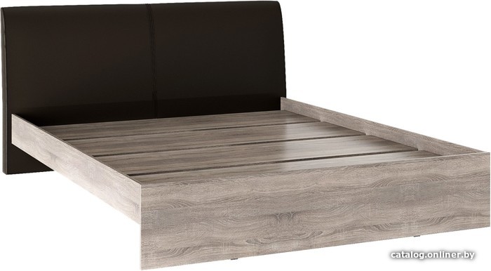 

Кровать Bon Mebel Доминика основание ЛДСП 140x200 (дуб сонома трюф./кожзам корич.)
