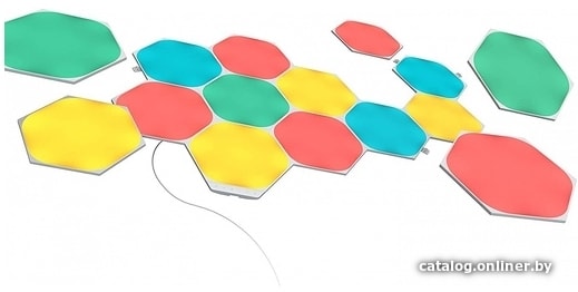 

Светодиодная панель Nanoleaf Shapes Hexagon Starter NL42-6002HX-15PK