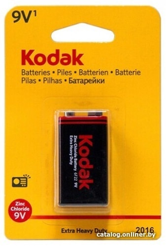 

Батарейка Kodak Extra Heavy Duty 9V