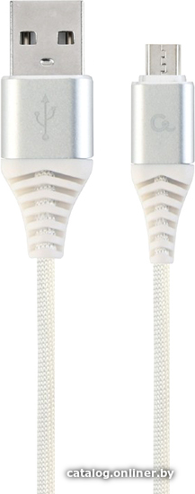 

Кабель Cablexpert CC-USB2B-AMmBM-2M-BW2 USB Type-A - microUSB (2 м, белый)