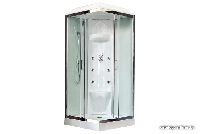 

Душевая кабина Royal Bath RB80HP7-WT-CH 80x80
