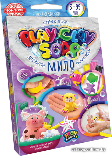 

Набор для лепки Danko Toys Пластилиновое мыло PCS-02-01 (4 цвета)