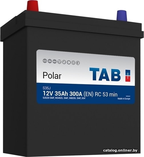 

Автомобильный аккумулятор TAB Polar S Asia 35 JL (35 А·ч)