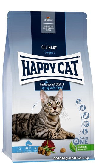 

Сухой корм для кошек Happy Cat Culinary Quellwasser-Forelle Речная форель 4 кг