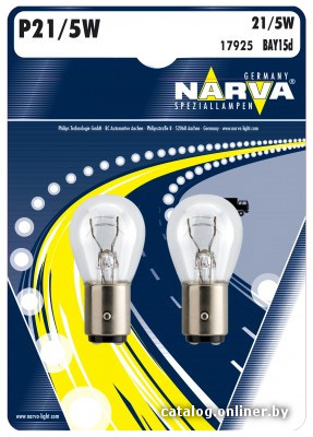 

Галогенная лампа Narva P21/5W 2шт [17925B2]