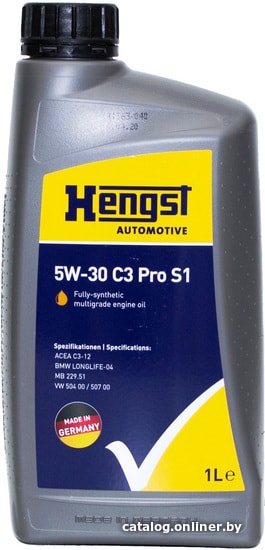 

Моторное масло Hengst 5W-30 C3 Pro S1 1л
