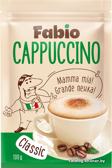 

Кофе Fabio Cappuccino Сlassic растворимый 100 г