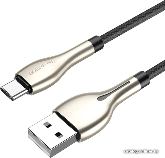 

Кабель Borofone BU29 USB Type-A - USB Type-C (1.2 м, черный)