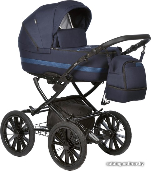 

Универсальная коляска Indigo Aveo Classic 14 (2 в 1, Av 06, темно-синий)