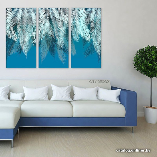 

Модульная картина Citydecor Цветы/Растения 7.87 75x117 см