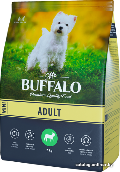 

Сухой корм для собак Mr.Buffalo Adult Mini с ягненком 2 кг