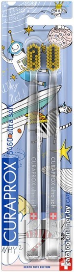 

Набор зубных щеток Curaprox Duo Hento Toto Edition 2022