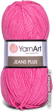 

Пряжа для вязания Yarnart Jeans Plus 55% хлопок, 45% полиакрил 36 100 г (160 м, розовый)