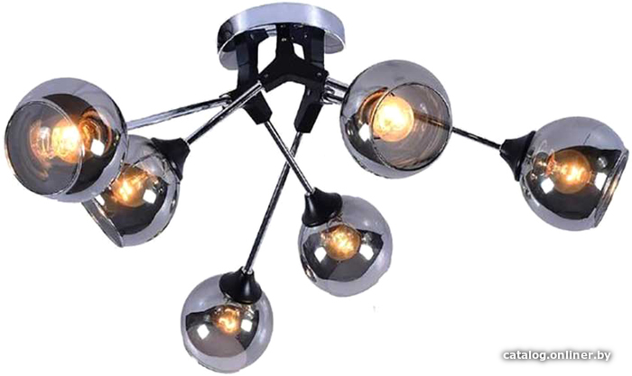 

Люстра средней высоты Mirastyle MX-1138B/8 BK+CR