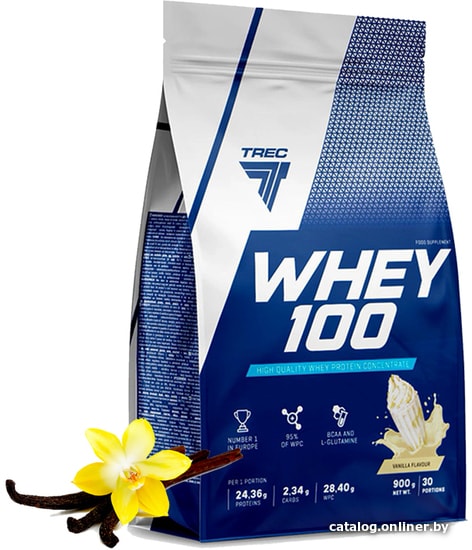 

Протеин сывороточный (концентрат) Trec Nutrition Whey 100 (700 г, ваниль)