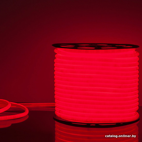 

Гибкий неон Elektrostandard 220V 9.6W 144Led 2835 IP67 круглый красный, 50 м