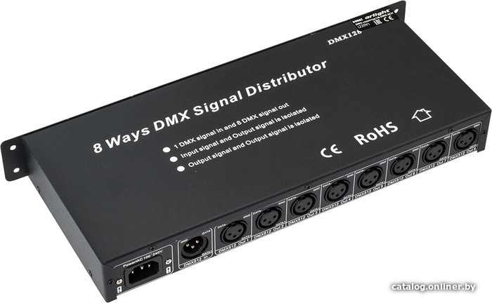 

Усилитель контроллера RGB Arlight LN-DMX-8CH (220V) 019502