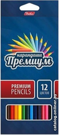 

Набор цветных карандашей Hatber Премиум BKc_12840 (12 цв)