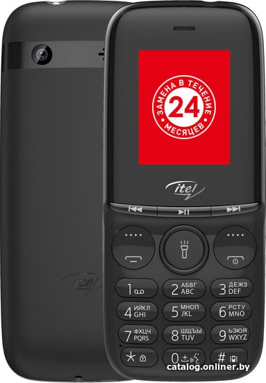 Itel IT2320 (черный) кнопочный телефон купить в Минске