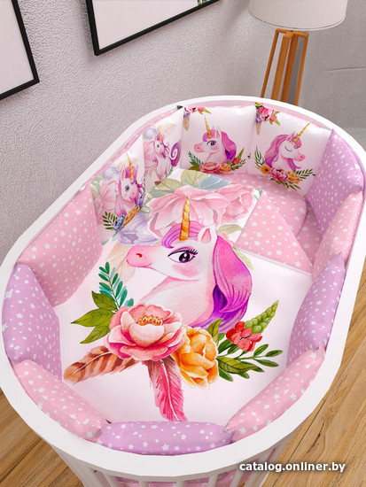 

Бампер в кроватку Amarobaby Unicorn Dream AB213017UD/06 (17 предметов, розовый)
