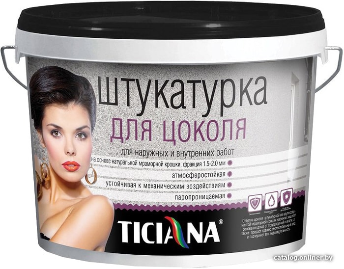 

Декоративная штукатурка Ticiana Для цоколя (9 л, карамельный)
